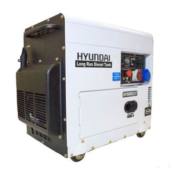 Hyundai Generator DHY8000SELR-T 6kW Multi Phase Silenced Long Run Diesel Generator