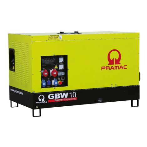 Pramac Generator 7kVA 1 Phase Standby Diesel Generator (GBW10P)